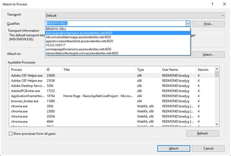 Remote Debug ASP NET Core RC1 On Azure App Service NET Blog