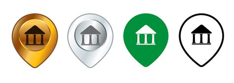 bank location pointer pin map address place direction destination atm