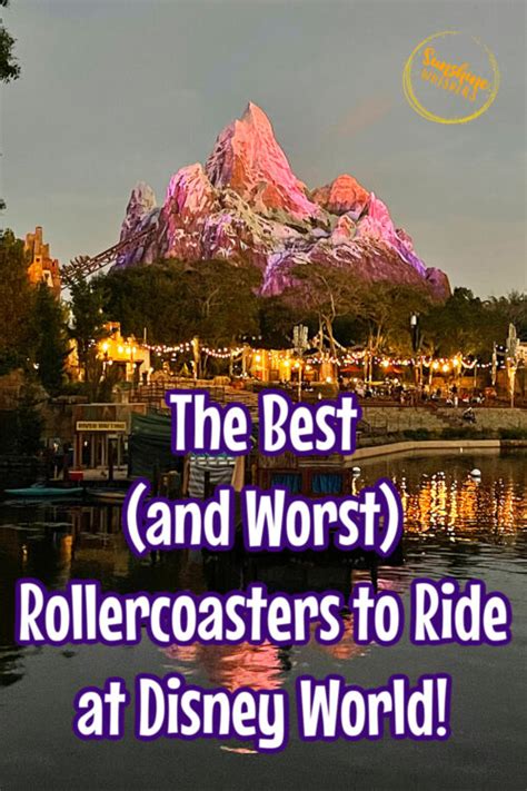 The Best And Worst Disney Roller Coasters To Ride At Disney World Sunshine Whispers