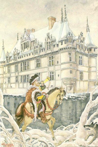 Philippe Legendre Kvater Azay Le Rideau Le Son Du Cor Aquarelle Et