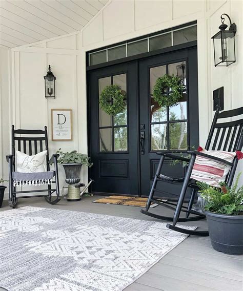 Double Black Front Doors With Glass Soul Lane