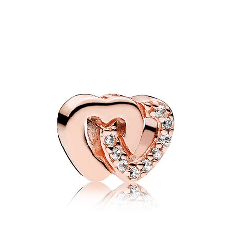 Pandora Rose Interlocked Hearts Petite Locket Cz Charm Cz