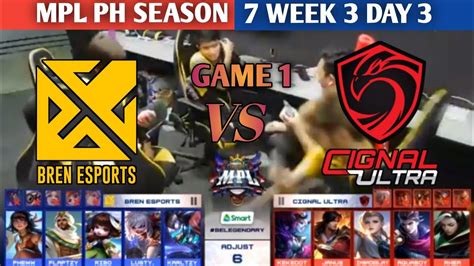 BREN VS CIG GAME 1 BREN ESPORTS VS CIGNAL ULTRA MPL PH SEASON 7