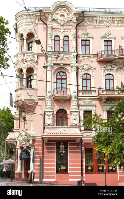 Pink Building On Pushkinskaya Street In Odessa Ukraine Stock Photo Alamy