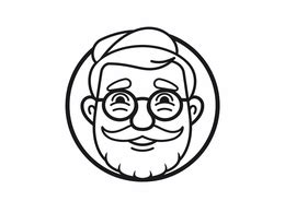 Captivating Grandpa Illustration To Color Coloring Page