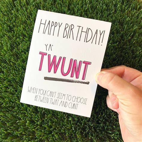 Funny Rude Sarcastic Birthday Greeting Card for Friend Funny | Etsy