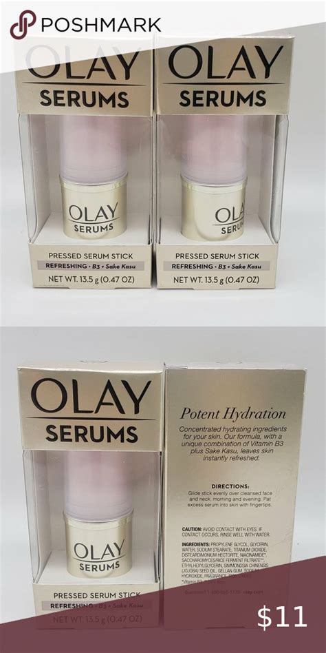 2x Olay Serums Pressed Serum Stick Cooling B3