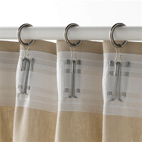 Syrlig Curtain Ring With Clip And Hook Nickel Plated 1 Ikea Us