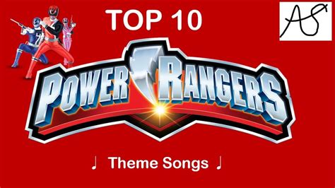 Power Rangers Top Ten Theme Songs YouTube