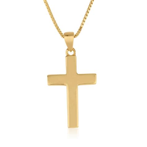 Buy Gold Plated Cross Pendant By Marina Jewelry Israel