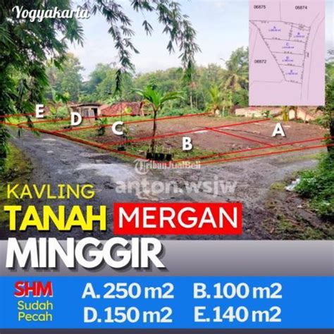 Jual Tanah Kavling Lt 100 M SHM Murah Minggir Sleman Barat Mobil