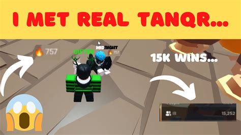 So I Met Tanqr And Played With Him Roblox Bedwars Youtube