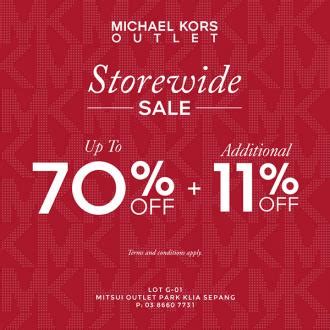 Michael Kors Storewide Sale At Mitsui Outlet Park Valid Until 23