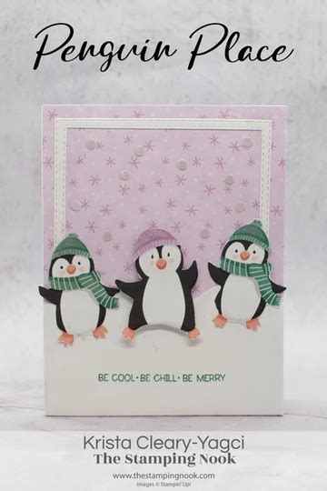 Stampin Up Penguin Place Christmas Card Made From Penguin Playmates Dsp