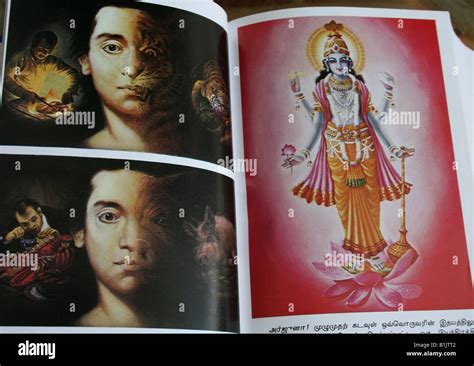 Pages Of The Bhagavad Gita A Hindu Holy Book Showing The Concept Of