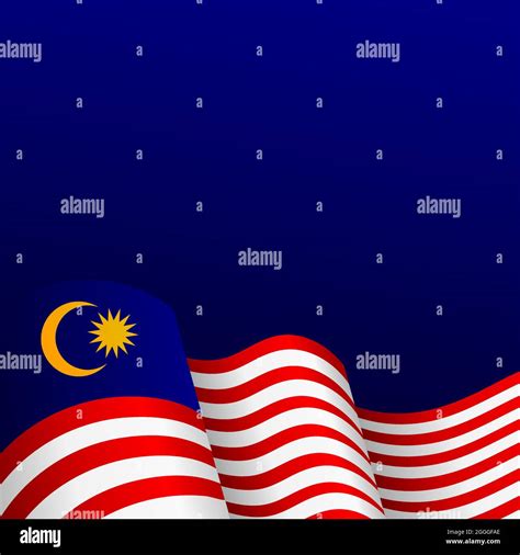 malaysia independence day flat vector poster background Stock Vector ...