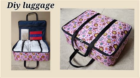 Wow Super Easy Luggage Sewing Tutorial Diy Bag Paano Manahi Youtube