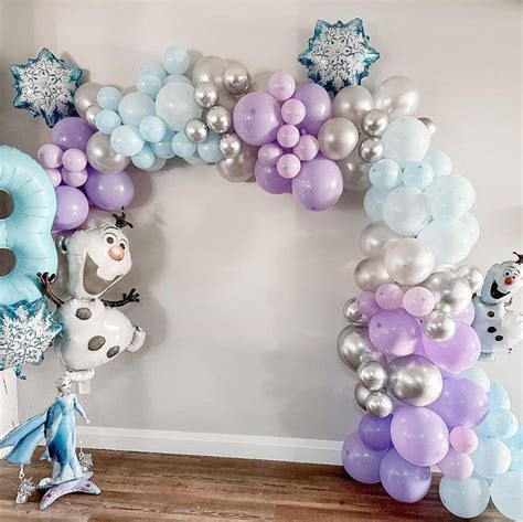 Frozen Elsa And Olaf Diy Balloon Garland Kit Frozen Themed Balloon