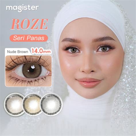 Jual 0 00 S D 6 00 Magister Softlens Minus Rose Softlens 14 Mm Lensa Kontak Berwarna Nude