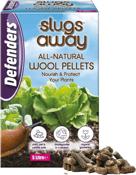 Defenders Stv All Natural Slugs Away Wool Pellets Litre Slug