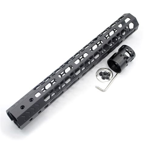 Trirock Nsr Style Black 12 Inches M Lok Free Float Ar15 Handguard Mlok