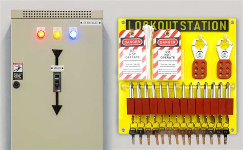 Amazon Safby Lockout Tagout Station Board Metal Kit With Lock Out