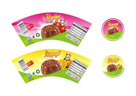 Gerencia De Marketing Etiqueta De La Gelatina De Akampy