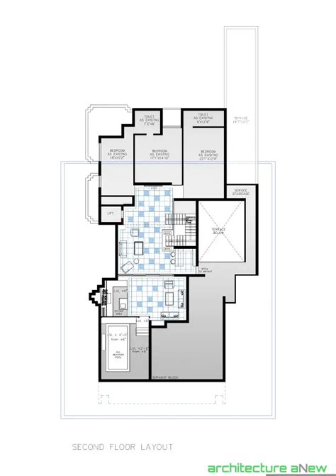 Second Floor Plan X The Architects Diary