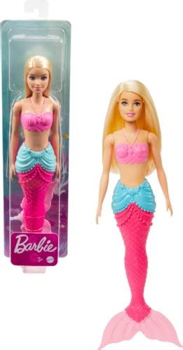 Barbie Lalka Syrenka Blondynka Różowy Ogon Lalki Zabawki id