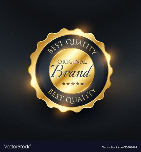 Best Quality Premium Label Badge Design Royalty Free Vector