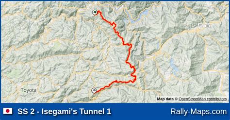 SS 2 Isegami S Tunnel 1 Stage Map Rally Japan 2022 WRC Rally