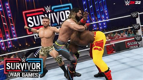 Seth Rollins Vs Bobby Lashley Vs Austin Theory Survivor Series 2022