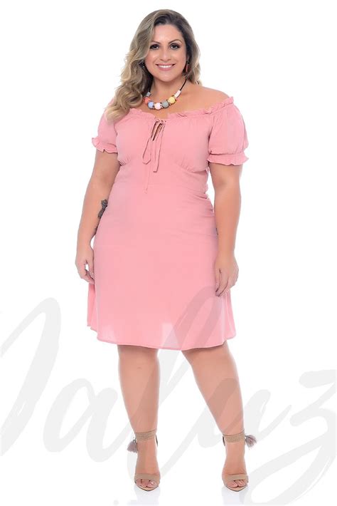 Vestido Plus Size Flaviane Vestidos Estilosos Vestidos Casuais Plus Size Moda Para Gordinhas