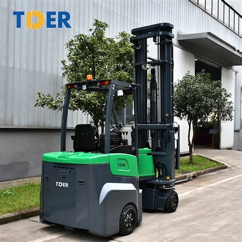 Tder Equipped Laser Positioning Narrow Aisle Warehouse 2 Ton Electric