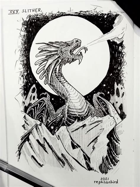 30 Slither Inktober 2021 By Reptilianbirds On Deviantart