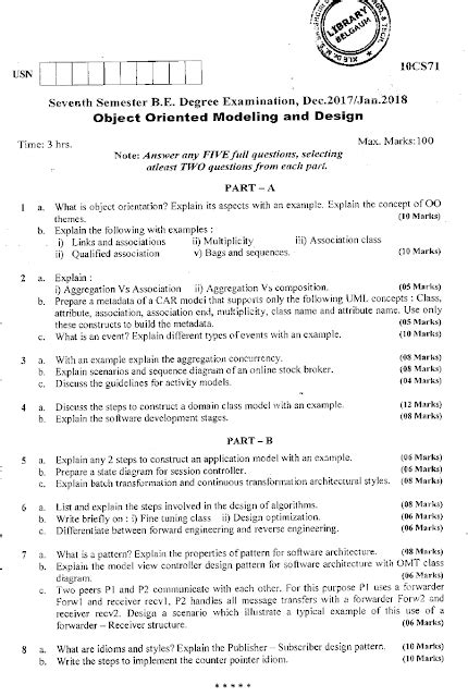 Visvesvaraya Technological University B E COMPUTER SCIENCE CBCS