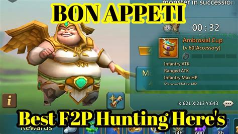 Lords Mobile Monster Hunting Best F2P Hero S For Bon Appeti Lords