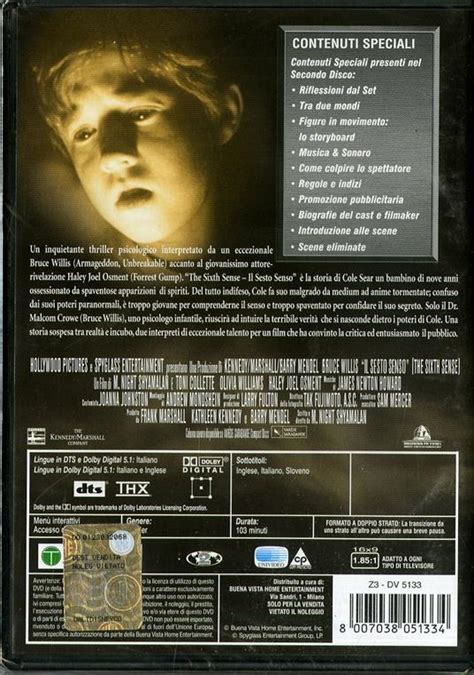 The Sixth Sense Il Sesto Senso 2 DVD DVD Film Di Manoj Night