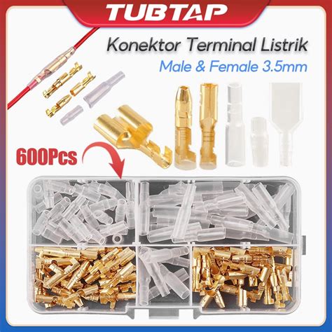 Jual Tubtap Konektor Terminal Listrik Male Female Mm Bahan Skun