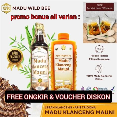 Jual MADU HUTAN KLANCENG MAUNI ASLI MURNI 100 Lebah Apis Trigona