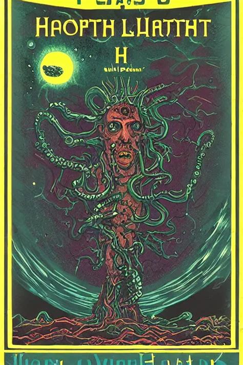 Cosmic Horror By H P Lovecraft Retro Dark Vintage Stable Diffusion