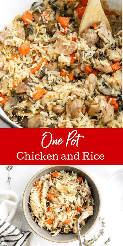 One Pot Chicken And Rice A Pinch Of Healthy