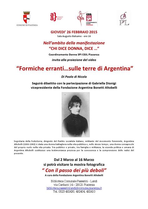 Fondazione Argentina Bonetti Altobelli La Mostra Su Argentina In