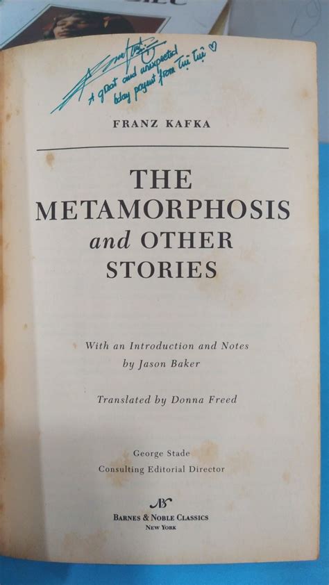 The Metamorphosis And Other Stories S Ch B O Khang