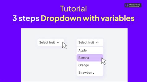 Create A Profile Dropdown Menu In Figma Interactive Prototype Tutorial