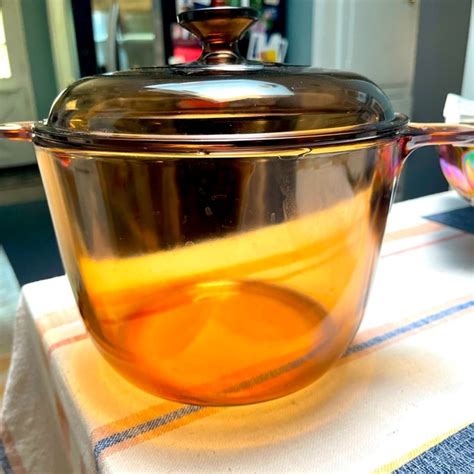 Corningware Kitchen Vintage Corningware Vision Amber Glass Extra