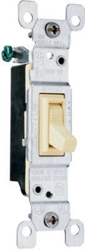 Pass Seymour Trademaster Grounding Toggle Switch A Ivory Each