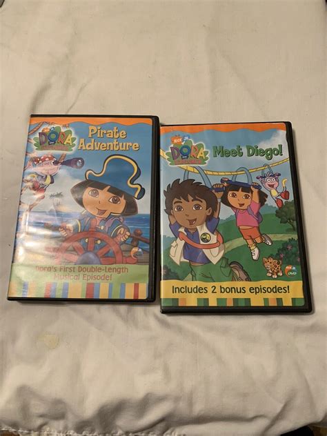 Lot Of 2 Dora The Explorer Dvds Meet Diego Grelly Usa