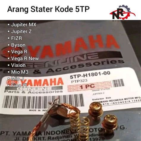 Arang Stater Jupiter Z Brush Terminal Set Vega R New Arang Starter Cool