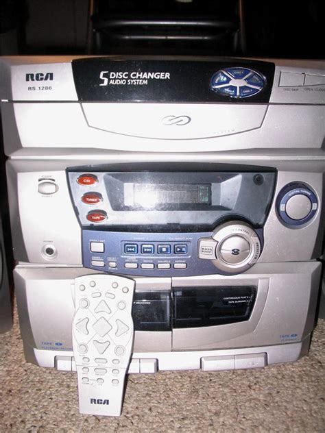 Rca Cd Changer 5 Disc Player With Speakers And Remote Ebay